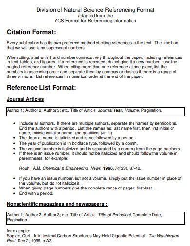 Manual ACS Referencing Techniques for Clear Citation Examples